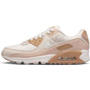 Nike Air Max 90 Women's Shoes (DH8010-004, Phantom/Sanddrift/Light Orewood Brown/Sail) Size 8