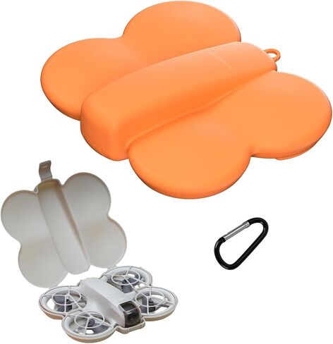Storage Bag for DJI Neo, Portable Travel Case Protective Carrying Case Compact Bag for DJI Neo Drone Accessories (Orange) in Kuwait