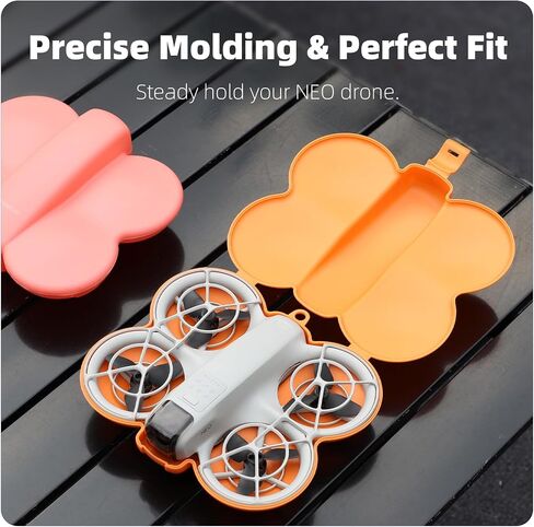 Storage Bag for DJI Neo, Portable Travel Case Protective Carrying Case Compact Bag for DJI Neo Drone Accessories (Orange) in Kuwait