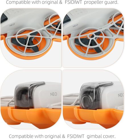 Storage Bag for DJI Neo, Portable Travel Case Protective Carrying Case Compact Bag for DJI Neo Drone Accessories (Orange) in Kuwait