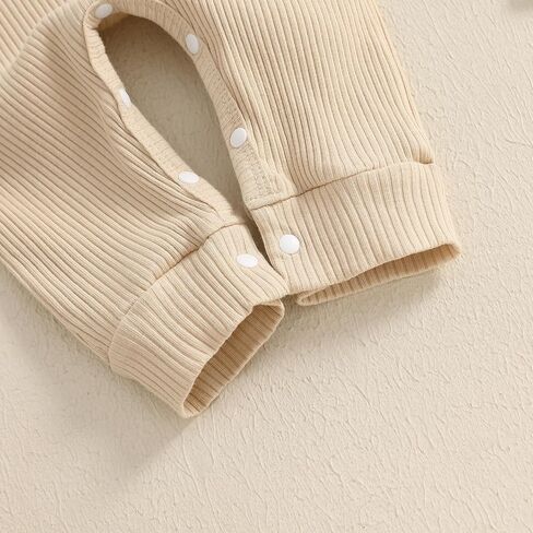 Baby Boy Football Outfit Sundays are for Football with Daddy Ribbed Jumpsuit Romper Fall Newborn Coming Home Clothes in Kuwait