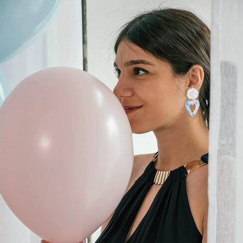 أقراط تكشف بين الجنسين-بوي فتاة زرقاء اللون الوردي على شكل قلب للكشف بين الجنسين ، وإعلان الحمل ، وزينة حفلات استحمام الطفل in Kuwait