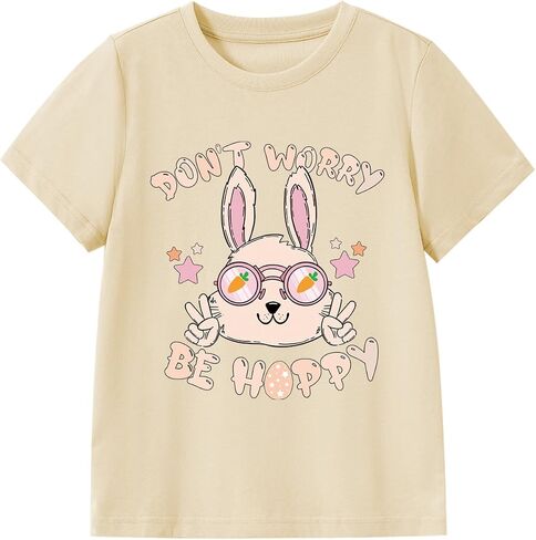 Kids Cute Digging Eggs Shirt Boys Funny T-Shirt Clothes Girls Bunny Graphic Tees Outfit 1-7T in Saudi Arabia