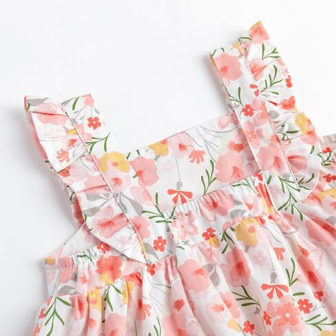 Simplee kids Baby Infant Girls Cotton Short Ruffle Sleeve Summer Romper Outfits 3-24 Months in Kuwait