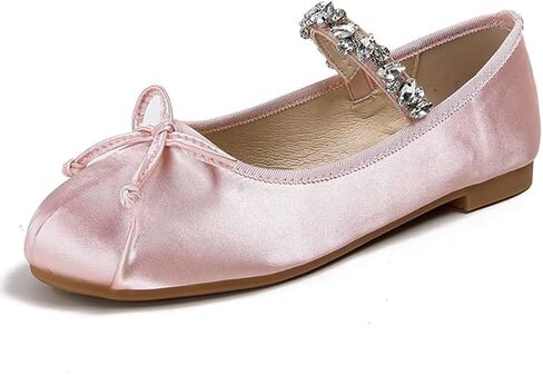 JOEupin Women’s Round Toe Ballet Flat Elastic Strap Comfortable Flats Shoes Slip On Casual Dress Shoes in Kuwait
