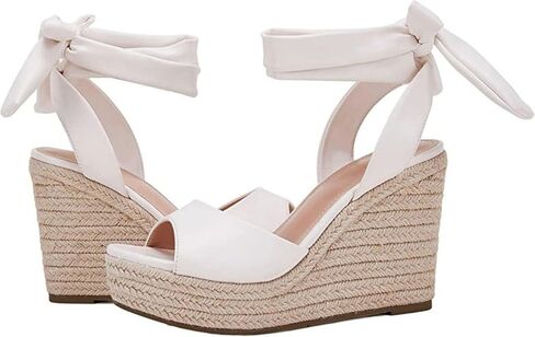 SERAIH Womens Lace up Espadrilles Platform Wedges Sandals Heels Tie Ankle Strap Summer Dress Shoes in Saudi Arabia