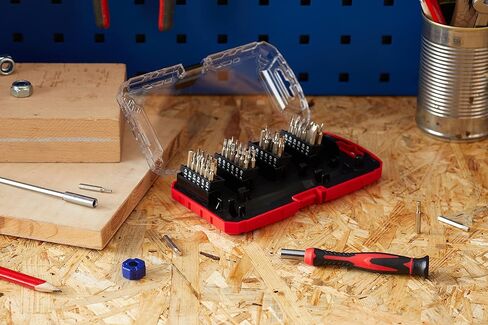 Amazon Basics 51-Piece Precision Screwdriver Bit Set, Black in Saudi Arabia