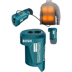 USB Adapter for Bosch 12V Battery for 12V Heated Jacket,USB Output DC 12V Outlet for 12V Heated Jacket,Type-C Input Charing for Bosch 12V Battery