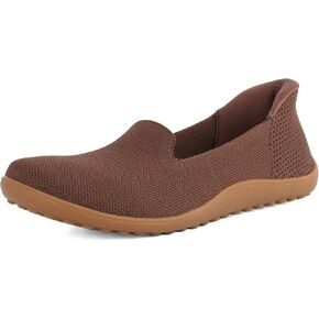 Womens Wide Toe Box Slip on Walking Shoes Non Slip Shoes Arch Support Casual Loafers Soft Knit Shoes