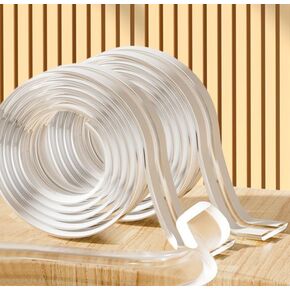 Baby Proofing Edge Protector for Baby,Clear Edge Protector Strip Sharp Edge Wrap Cover Tape,Corner Guards Bumpers for Furniture,Crib Rail Covers for Teething (2025) (Transparent color-24Ft)