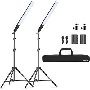 قريبا P20 RGB LED LED LED مجموعة إضاءة التصوير الفوتوغرافي ， 2 PCS محمولة محمولة Dimmable 2500-8500K CRI≥97 40 تأثيرات الإضاءة مع المدرجات/حقيبة تسجيل الفيديو ، يوتيوب ، الصور الفوتوغرافية in Kuwait