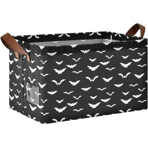 Mystic Astrology Magic Storage Basket Bin Organizer Basket Occult Symbol Around Moon Collapsible Shelf Basket Cube With Leather Handle Star Eyes Toy Storage Baskets For Nursery Bedroom Bathroom Decor