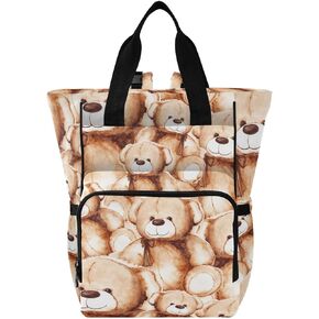 Emelivor Cute Woodland Animals Diaper Bag Backpack Insulated Pockets Organizer Bag Diaper Backpack for Boy Girl Unisex Baby Women Travel