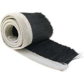 Black 100mm Wide CNC Vacuum Dusting Brush Engraving Machine Dust Cover Nylon Strip Brush Suitable for CNC Engraving Machine Planing Machine Spindle Motor 3D Printer