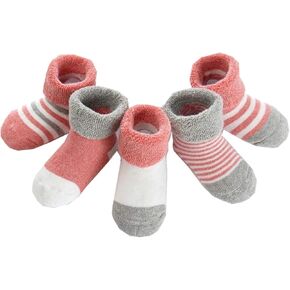 Baby Children Socks 5 in 1 Set Teenagers Knitted Socks Thickening Autumn and Winter Boys Girls Cotton Colorful Elastic Soft