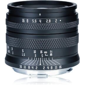 AstrHori 50mm F2.0 Large Aperture Full Frame Manual Prime Lens with Blur Effect & Filter Slot Compatible with Leica/Panasonic/Sigma L-Mount Mirrorless Camera FP,S5,S1,S1R,S1H,SL,TL,TL2(Black)