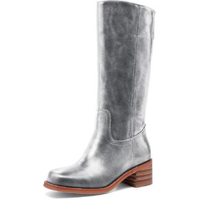 Banana Women's Knee High Boots Comfortable Chunky Block Heel Long Boots for Women Casual Square Toe Boots Low Heel Womens Boots.