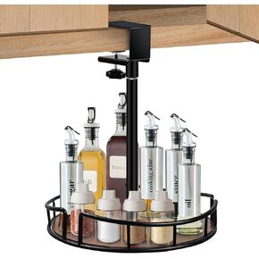 Under Shelf Basket,Hanging Storage Baskets for Efficient Kitchen and Cabinet Storage - Hanging Organizer Racks,Metal Rotation Design for Kitchen,Laundry Room.Innovative Storage Solution(11inch)