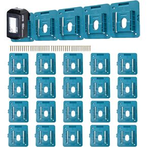 20 Pack Battery Holder for Makita 18V Battery Mount Wall Mount Dock Holder Fit for BL1860 BL1850 BL1840 BL1830 with 40 Screws