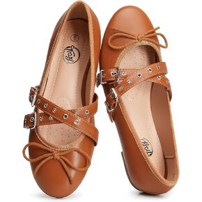 أحذية Trary Mary Jane Women و Memory Foam Ballet Flats Forms for Women 2025 ، Mary Jane Flat Shoes Black Brown Silver