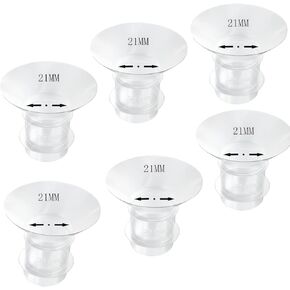 6pcs Flange Insert 21mm, Compatible with TSRETE/Bellababy/Lansinoh/Medela/Spectra/momcozy S9/S12/S9pro/S12pro,Wearable Breast Pump Shields/Flanges.