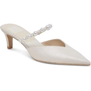 Dolce Vita Women's Kanika Flat Sandal, White 1, 8.5