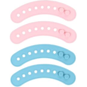 4pcs Bib Extension Belt Silicone Bib with Pocket Water Resistant Bibs Feeding Bibs Baby Bibs Extender Bibs Extender for Baby Waterproof Bibs Water Proof Scarf,Random Color