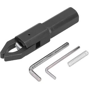 CNC Bar Puller Removal Tool Automatic Integrated Jaws Spring Retractable Straight Handle Alloy Steel Lathe Parts Pullers for Machining (25 * 25mm)