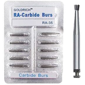 Tungsten carbide burs HP 10pcs by Pwhite (RA35)