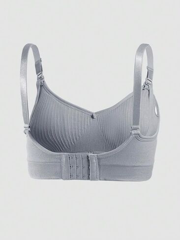 MakeMeChic Women's 3 Pack Maternity Nursing Bras Rib Knitted Breastfeeding Bralettes in Saudi Arabia