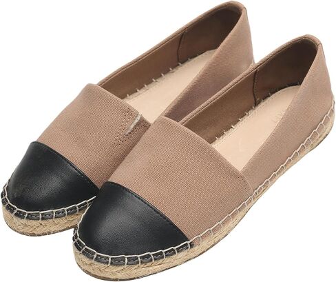 شقق Espadrilles الحرف المقصودة للنساء ، لا تتماشى غير قابلة للتنفس شقق القماش in Kuwait