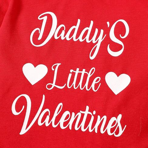 Newborn Baby Girl Valentine's Day Outfit Romper Tutu Dress with Headband Toddler Glitter Heart Print Clothes Skirt in Saudi Arabia