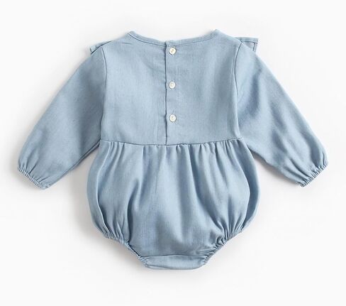 Simplee kids Baby Girl's Romper Jumpsuit Long Sleeves Onesie Bodysuits One Piece Outfits Clothesr for Spring Fall in Kuwait