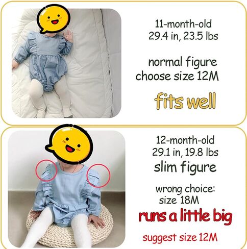 Simplee kids Baby Girl's Romper Jumpsuit Long Sleeves Onesie Bodysuits One Piece Outfits Clothesr for Spring Fall in Kuwait