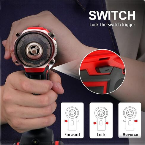 Home Rechargeable 21V Cordless Hand Drill Set, with 25 level torque and 21V 2Ah lithium-ion battery, LED light, for DIY home maintenance and repair in Saudi Arabia