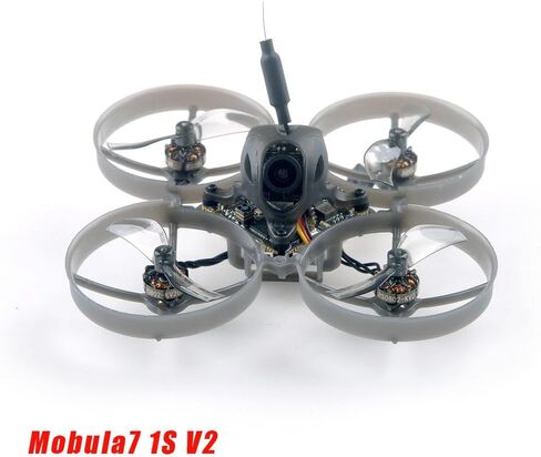 HappyModel Mobula7 1S 75mm Micro Elrs FPV Whoop Drone-5-in-1 AIO Flight Controller ، 400MW VTX ، RS0802 Motors ، RunCAM Nano3 ، و Expresslrs 2.0 for Ultimate Performance in Kuwait