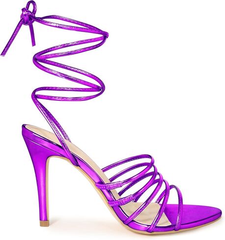 Allegra K Women's Lace Up Strappy Slingback Stiletto High Heel Sandals in Kuwait