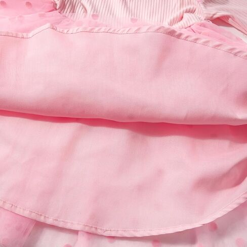 Miipat Toddler Girls Tulle Dress Long Sleeve Tutu Dress Little Kids Ruffle Party Princess Dress in Kuwait