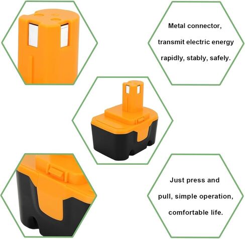 4000mAh Battery Compatible with Ryobi 14.4V Battery 1314702 130224010 130224011 130281002 1400144 1400655 1400656 1400669 HP1441 HP1441M HP1441MK2 HP1442M Ni-MH Battery in Saudi Arabia
