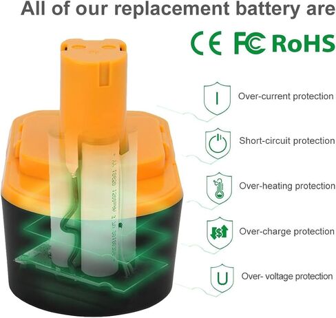 4000mAh Battery Compatible with Ryobi 14.4V Battery 1314702 130224010 130224011 130281002 1400144 1400655 1400656 1400669 HP1441 HP1441M HP1441MK2 HP1442M Ni-MH Battery in Saudi Arabia