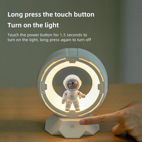 Astronaut Light, Room Decoration, Night Light Baby, Rechargeable & Dimmable with 9-Level Cold & Warm Light, Adjust by Tap & Touch, Kids, Lights for Bedroom, Living Room, Birthday in Saudi Arabia