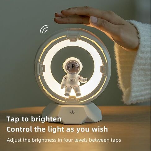 Astronaut Light, Room Decoration, Night Light Baby, Rechargeable & Dimmable with 9-Level Cold & Warm Light, Adjust by Tap & Touch, Kids, Lights for Bedroom, Living Room, Birthday in Saudi Arabia