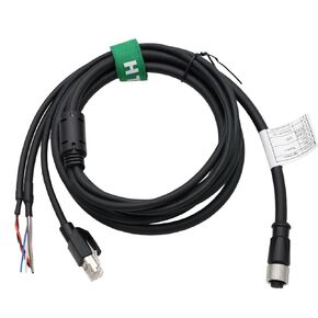 M12 Aviation 12 Pin Female Right Angle to RJ45 Flying Leads Cable for DJI Livox Mid-360 LiDAR Sensor Power Network Ethernet to Computer Debug, 25cm