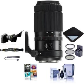 Fujifilm GF 100-200mm f/5.6 R LM OIS WR Lens, Bundle with ProOptic 67mm Filter Kit, Flex Lens Shade, Lens Wrap, LensPen Cleaner, Lens Cap Tether, Cleaning Kit, PC Software Kit