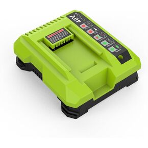 40V Wall-Mountable Battery Charger Replacement for Ryobi OP401 OP406, Compatible with 40V Batteries OP4060/50/40/30/20 & Ryobi 40 Volt Tools