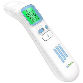 DrBash Baby Thermometer, 3-in-1 Infrared Thermometer for Ear, Forehead & Touchless, Fever Thermometer for Baby, Infants,Toddlers, Kids & Adults with Fever Alert and Memory Recall