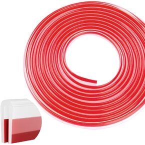 Silcone Edge Trim Self-Adhesive U Channel Silcone Edge Trim Edge Protector for Sheet Metal (Clear, Fit 1/4" - L 10')