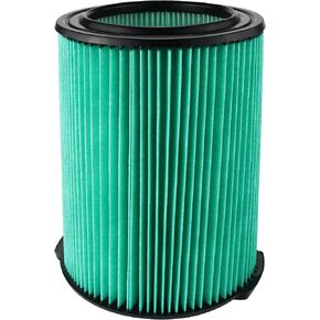 VF6000 5-Layer Pleated Replacement Vacuum Filter, for Ridgid 5-20 Gallon Wet Dry Vac Vacuums WD5500 WD0671 WD6425 WD7000 WD1280 WD1851 WD1680 WD1956 RV2600B, 1 Pack