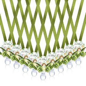 Quelay 60 Pcs Baby Shower Pacifier Necklace Cute Jungle Animal Acrylic Baby Pacifiers with Delicate Flowers for Baby Shower Decoration Table Distribution Party Favors (Jungle Animal)