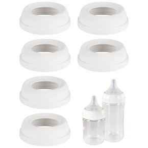 Replacement Baby Bottle Ring Collars for Pigeon Bottle, BPA Free Bottle Screw Rings Collar, 6 Pack